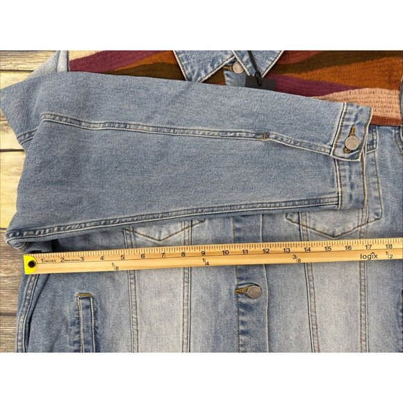 Driftwood Jeans Denim Jacket Arizona Sunrise Womens Plus Size 3X Embroidered NEW - Picture 14 of 16
